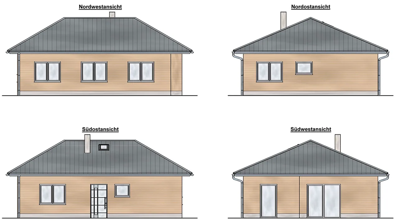 Grundriss & Ansichten